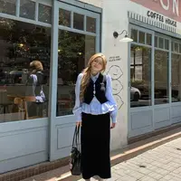 【莹莹推荐】办公室outfit气质通勤三件套女秋微胖收腰显瘦套装