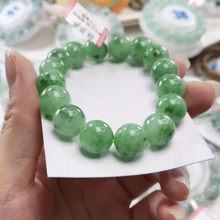 天然缅甸翡翠手链a货