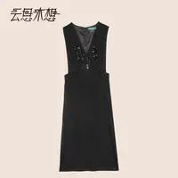 Ysimo-X云思木想显瘦气质女士无袖背带连衣裙13798