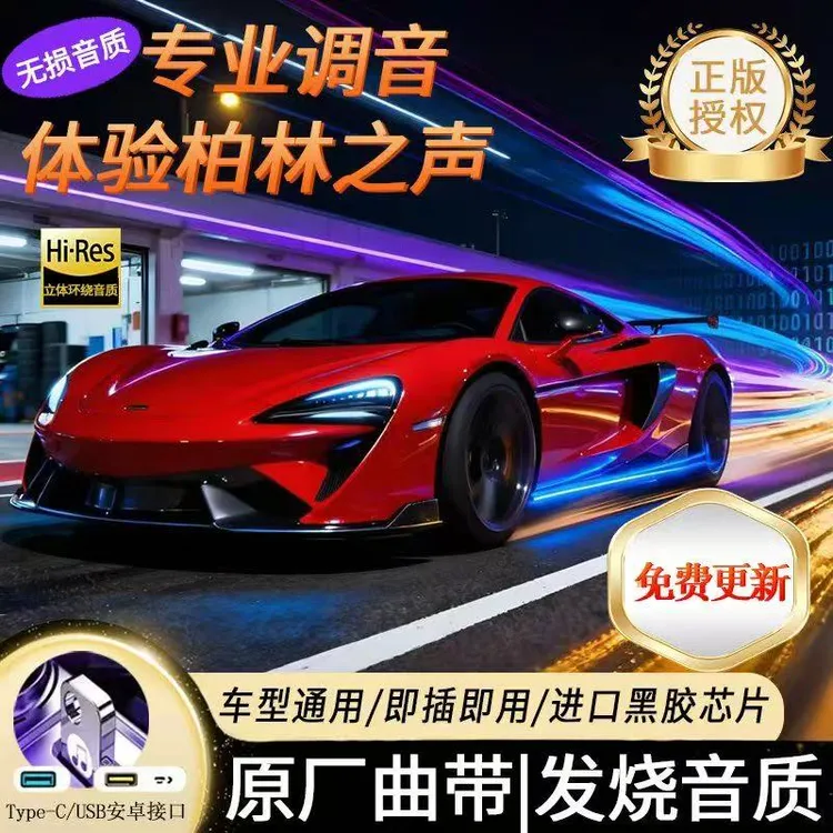 【2025升级款】车载音乐U盘 精选网络流行热歌抖音新歌老歌DJ高音质