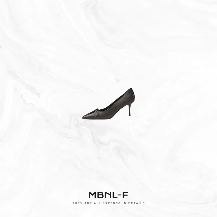 MBNL-F“经典拉达” 复古手工擦色牛皮+羊皮高跟鞋 秦磊XM-XXZ4962