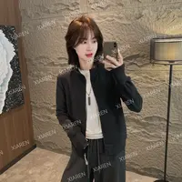 XIAREN【德绒拉链卫衣】秋季新款长袖上衣女休闲百搭显瘦女装卫衣