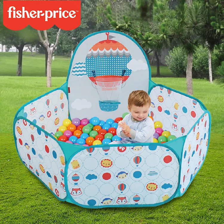费雪 儿童海洋球大号婴儿波波球家用投篮球池围栏宝宝玩具