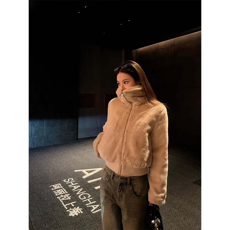 DYANGJUN【中古千金】冬季新款环保皮草毛毛外套