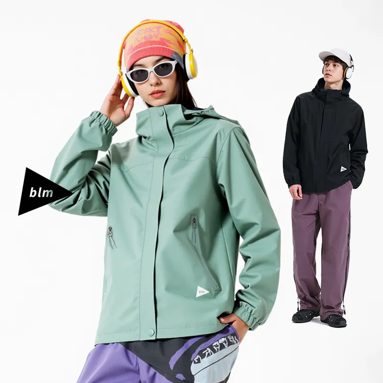 ▶blm城市机能三合一两件套冲锋衣可拆卸抓绒内胆男女防水夹克外套