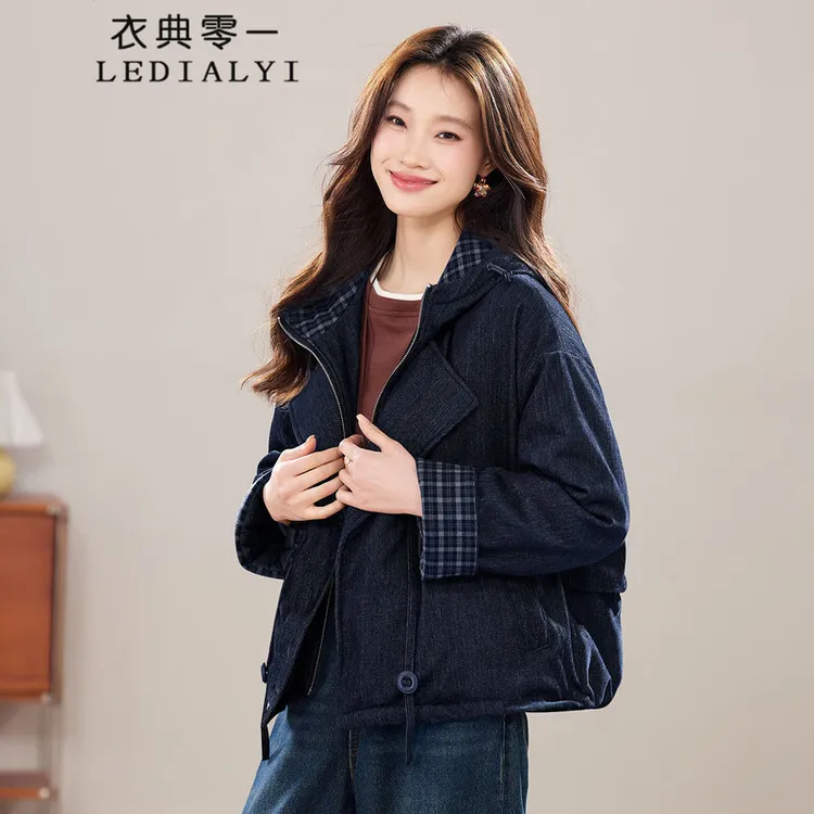 时尚羽绒服女短款2025新款冬装今年流行爆款巨好看韩系小个子外套