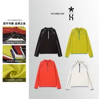 HUMBLE STONE悍石 半拉链明线美式设计宽松长袖T恤 25026