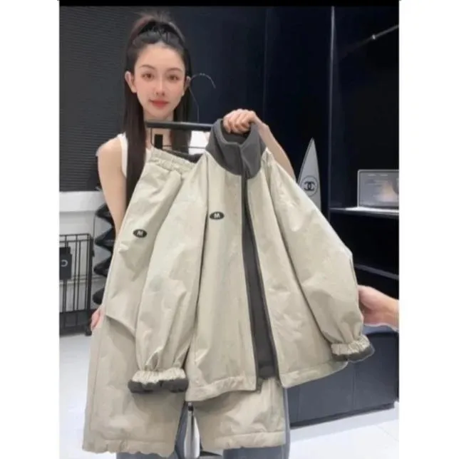 6-12岁冬季潮款男童套装男童冬季加绒加厚套装2025新款中大童韩版