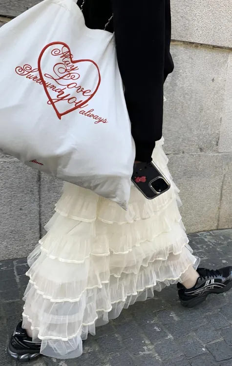一萱春季梦幻芭蕾网纱蓬蓬蛋糕裙女法式浪漫层次感高腰显瘦半身裙