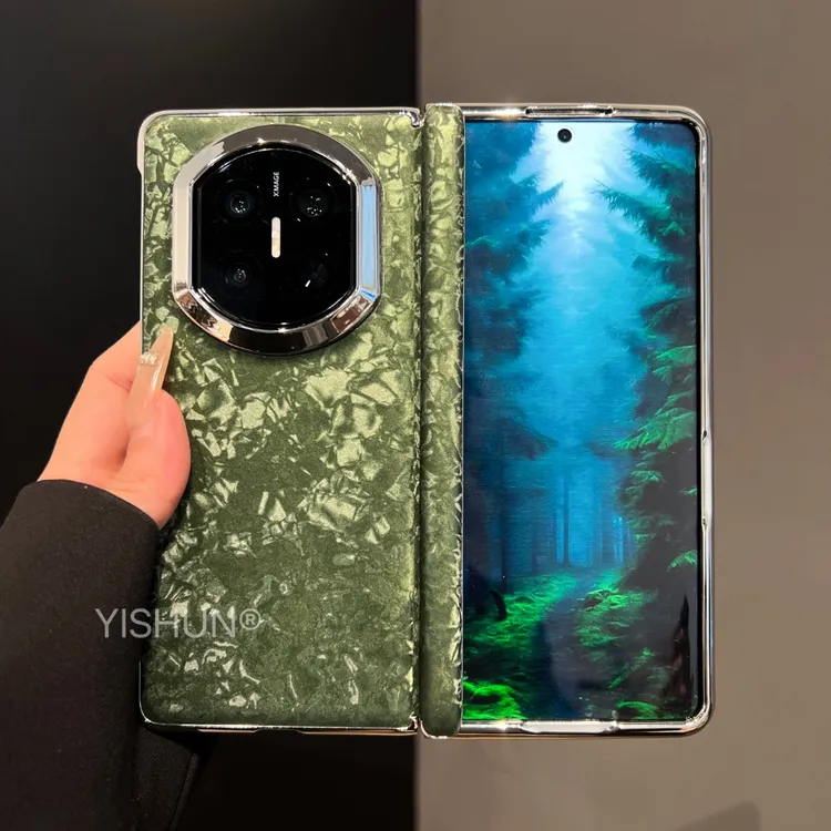 适用华为MateX7典藏版手机壳折叠屏新款丝绒mateX6高级感电镀皮质