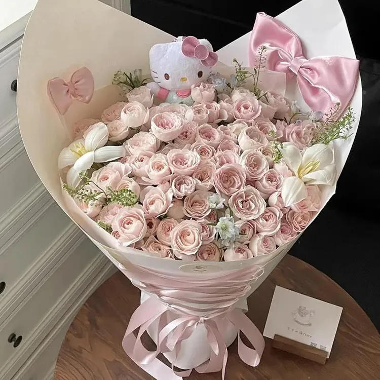 仙子之吻Kitty生日花束全国同城小时达配送鲜花送女友闺蜜