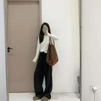 椿·予静【圆领螺纹】必备款针织打底衫