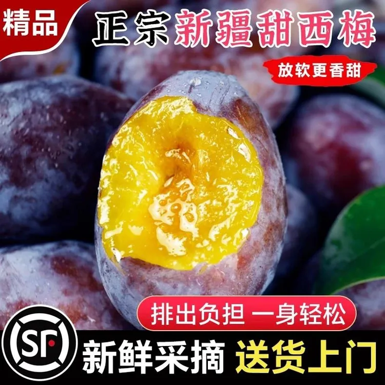 【顺丰包邮】正宗新疆蓝蜜西梅当季新鲜水果脆甜现摘大西梅孕妇控脂