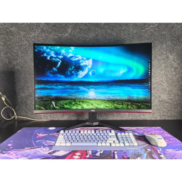 9新 AOC AOC冠捷32寸1K165HZ高清高刷曲屏无边框游戏电竞显示器