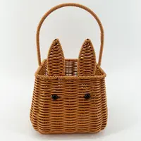 H18纯手工编织超可爱小兔子造型手提蓝可爱（福袋）