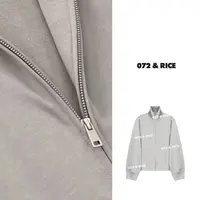 072 & RICE【大卫】100棉 秋季休闲拉链长袖卫衣外套 32XB100