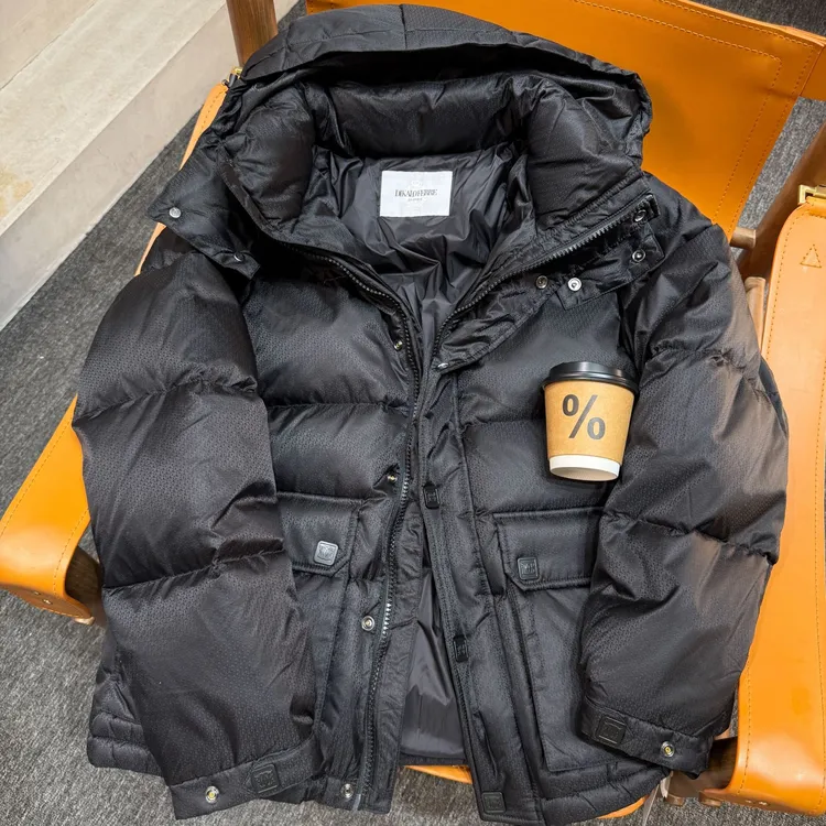 DIKALO FERRE/迪卡里奥 费雷DF5YR602新款男士连帽印花字母羽绒服