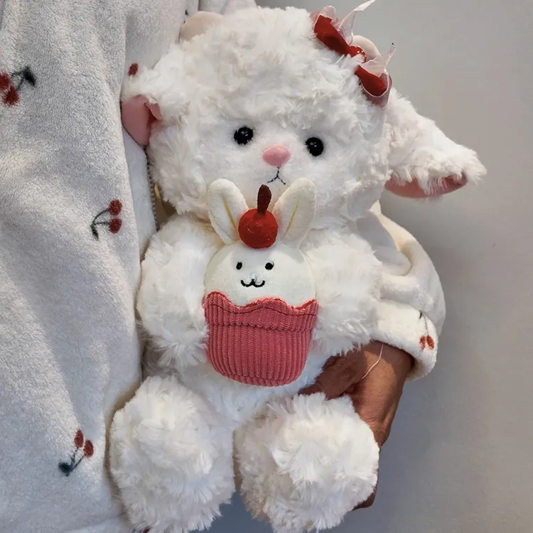 可爱小羊玩偶绵羊公仔男生女生睡觉抱枕毛绒玩具送女朋友生日礼物