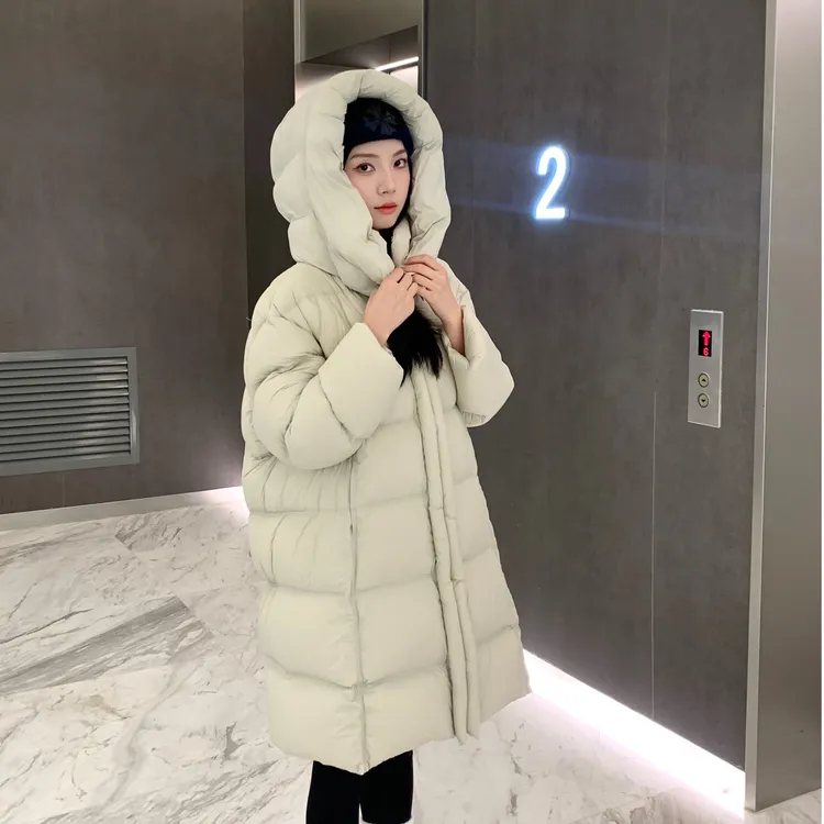 新款鹅绒羽绒服时尚高腰加厚女韩版秋冬连帽短款28-2