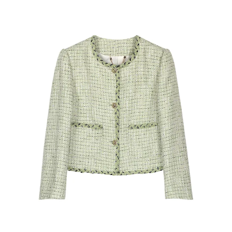 【龙哥质造】小香风优雅外套法式名媛气质高级感粗花呢上衣女130015