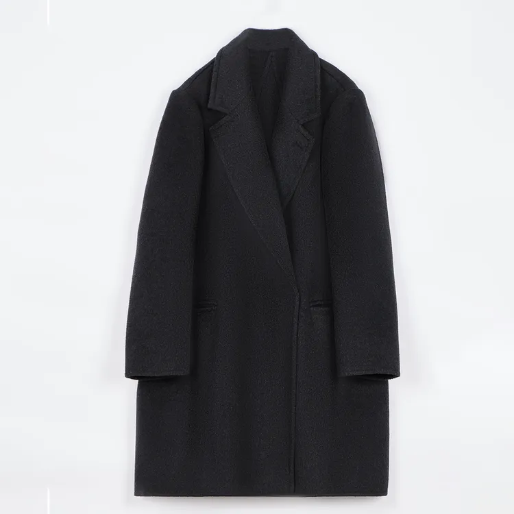 ZHENXI【墨尔本大衣】高个子加长简约毛呢大衣25QDFF0710