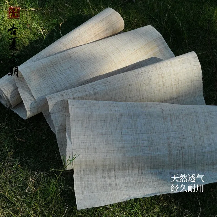 古夏今朝传统手工夏布轻薄透气可做灯罩书法装饰画杯垫香囊桌旗布