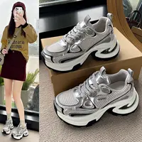 超火老爹鞋女2025秋季新款爆款厚底小个子增高透气休闲运动鞋901
