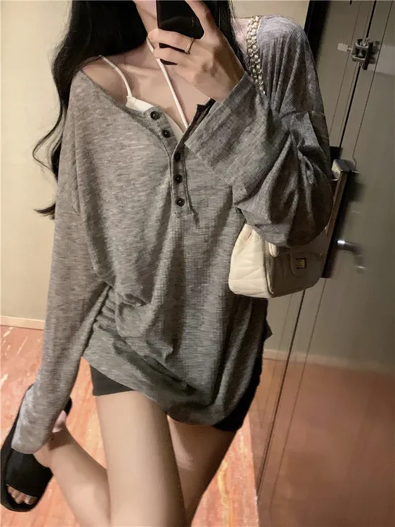 孕妇上衣夏季防晒衣薄款轻薄长袖罩衫中长款t恤外穿夏天打底衫女