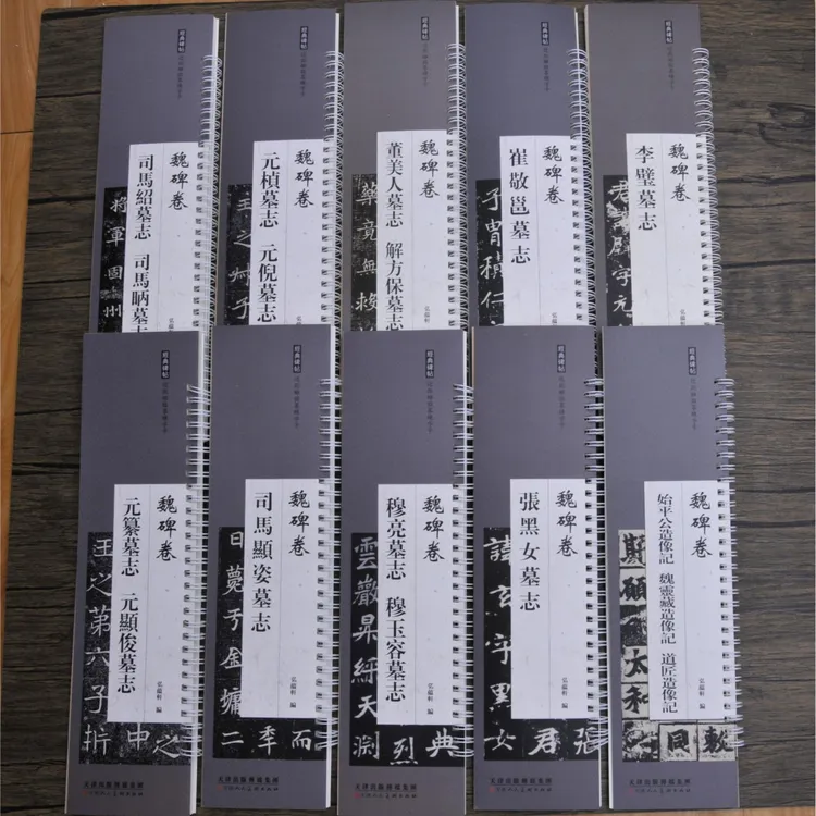 弘蕴轩魏碑全10卷元楨张黑女董美人穆亮李壁元倪墓志活页临摹字卡