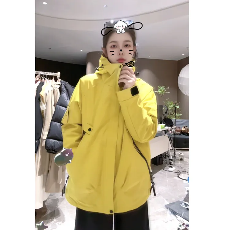 SUMU/宿慕三合一男女同款连帽冲锋衣2025秋款百搭出游服装女外套