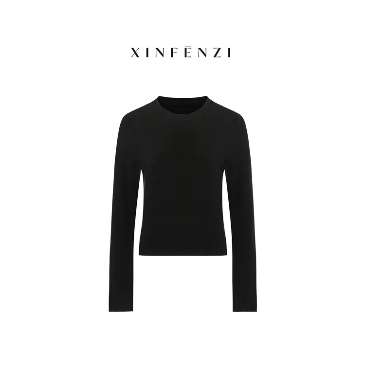 【喜乐】XINFENZI 100羊绒亲肤软糯圆领经典套头毛衣 51202
