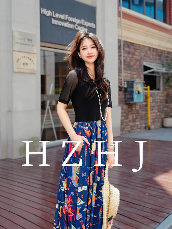  HZHJ原创设计师 王国骑士  连衣裙法式  高级气质洋气2002