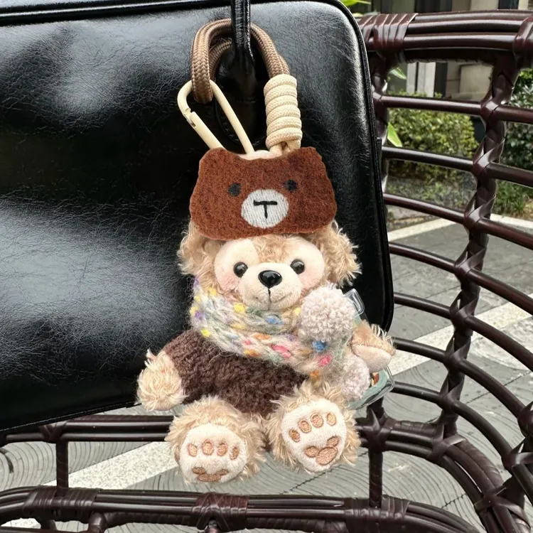 可爱美拉德雪莉玫达菲熊包包挂件毛绒玩偶公仔汽车钥匙扣情侣礼物