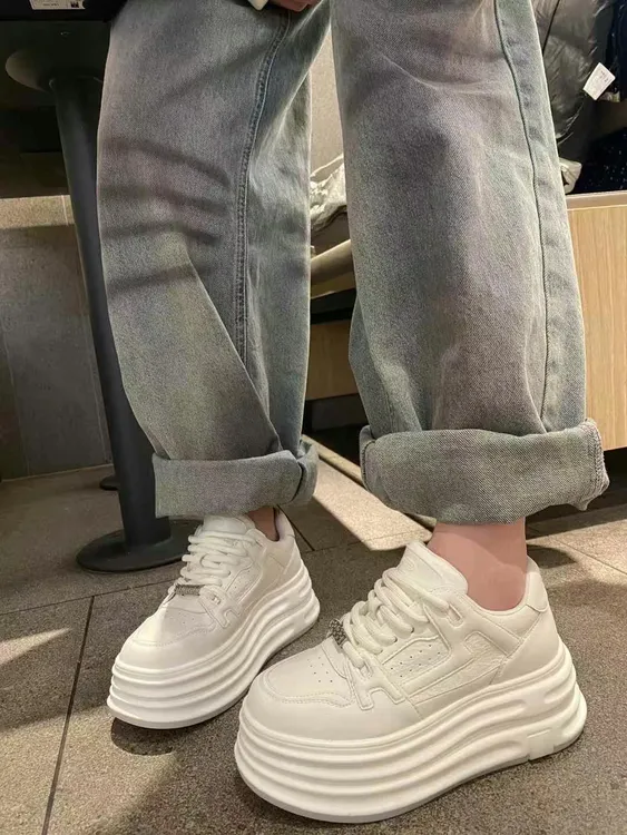 2025春季时尚休闲鞋厚底透气鞋子休闲鞋韩版潮流潮鞋春季百搭夏季