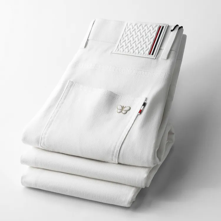 秋季新款男士潮流休闲长裤百搭欧货修身运动卫裤简约弹力高档直筒