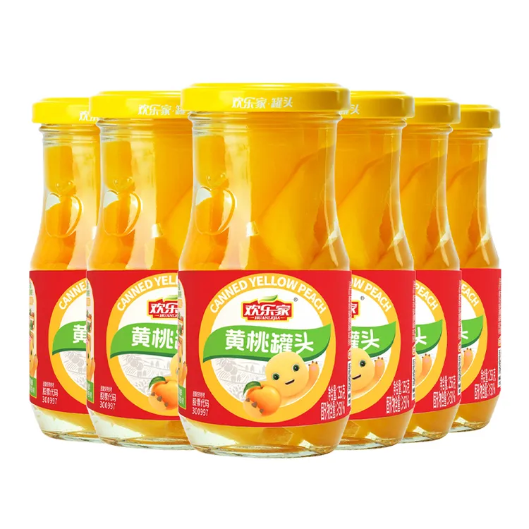 欢乐家奶龙款新鲜黄桃橘子罐头245/256g水果罐头开盖即食休闲零食