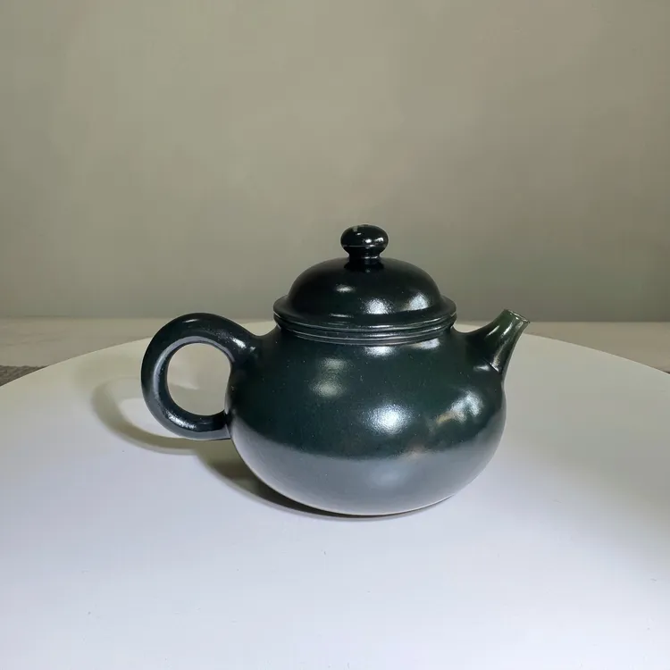 和田玉青玉高端精品容天壶