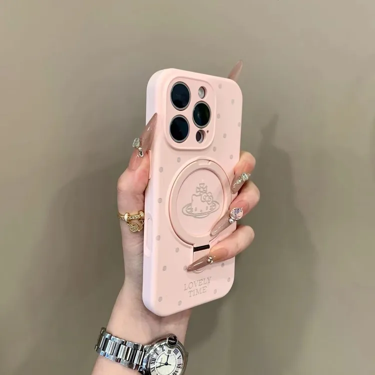 Kitty猫星球波点磁吸支架适用iPhone16max手机手机手机壳苹果13