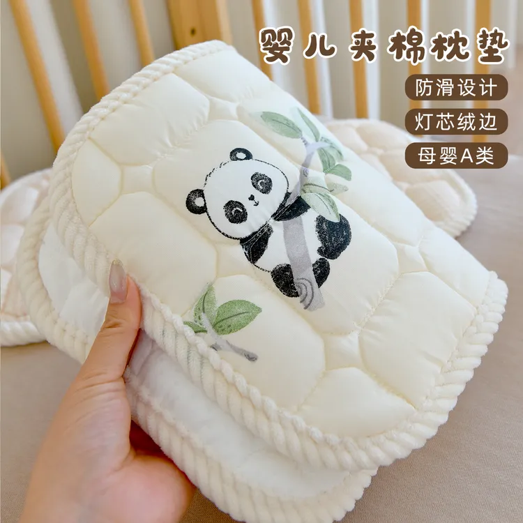 新生婴儿云片枕纯棉纱布宝宝枕头防吐奶小枕垫初生儿秋冬加厚平枕