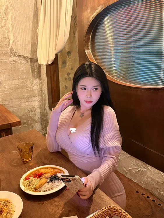 醉月衫【粉色黛玉】微胖MM大码女装v领中长款性感修身针织连衣裙