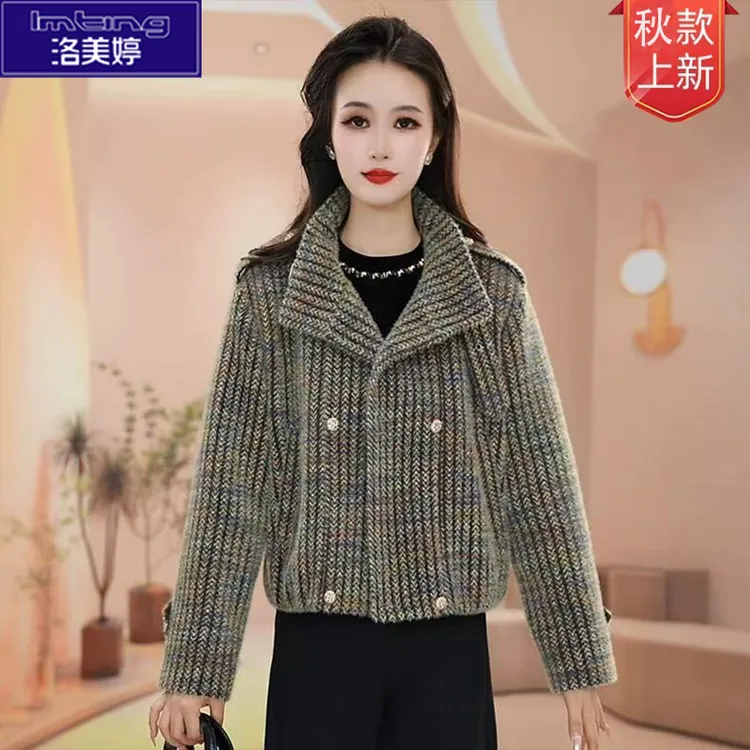 女士网红款外套秋季新款气质时尚潮流显瘦百搭短款女士休闲外套