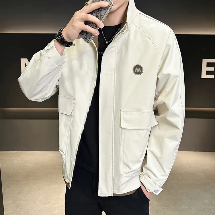 稻草人2025年春秋新款男士夹克帅气潮流百搭休闲时尚韩版保暖