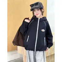 【米果妈】儿童2025秋季新款卡通刺绣冲锋衣B4611