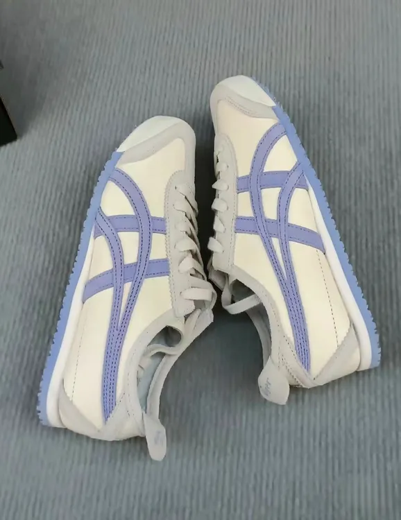 Onitsuka Tiger鬼塚虎MEXICO 66 男女同款米蓝运动休闲鞋官方正品