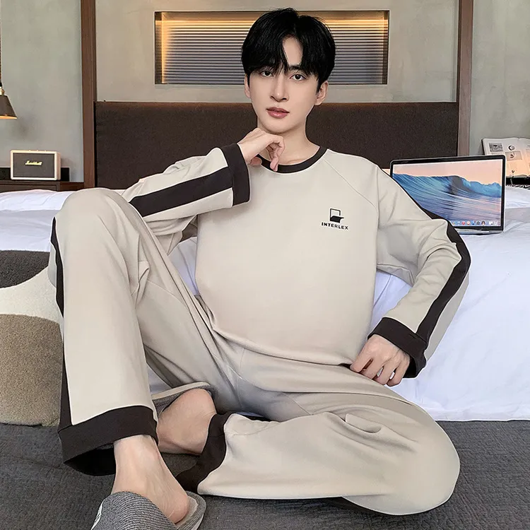 【2025新款】男士长袖四季通用青少家居服套装WP6902LXLXXL