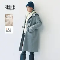 *TeenieWeenie小熊女装毛呢大衣25秋新通勤牛角扣外套TTJW254TW5K