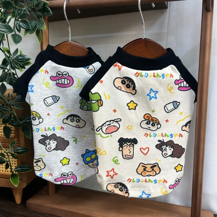 ZICN PET原创「蜡笔小新」宠物春夏打底T恤短袖卡通居家睡衣空调服