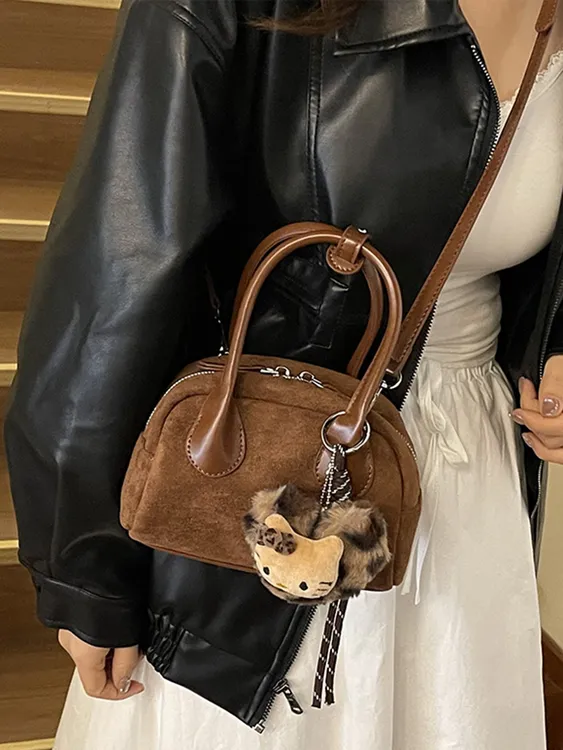 高级感小众包包女秋冬2025新款豹纹磨砂复古斜挎包爆款手提小方包