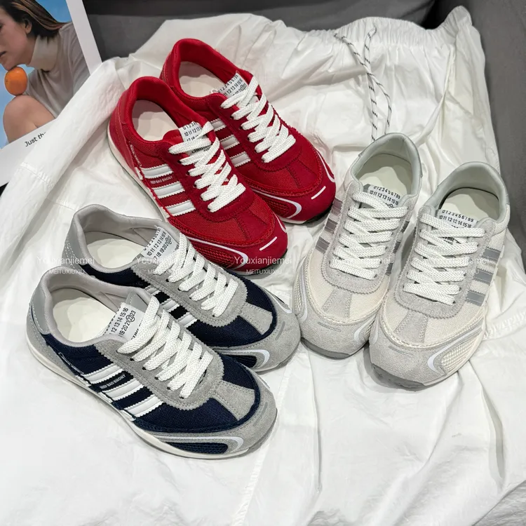 YXJM时尚洋气机车徳训鞋百搭ing网面透气运动女鞋