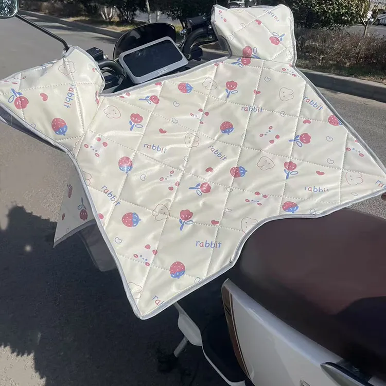 夏季新款电动车挡风被夏季通用电瓶三轮车防晒罩防水防风四季通用